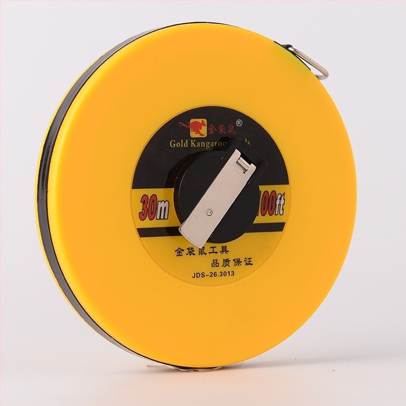 Μετροταινία Golden Kangaroo από ίνες γυαλιού για μετρήσεις σε εργοτάξιο, ξυλουργική και διακόσμηση. Μήκη 30 m, 50 m, 100 m. Συσκευασία 20 τεμάχια