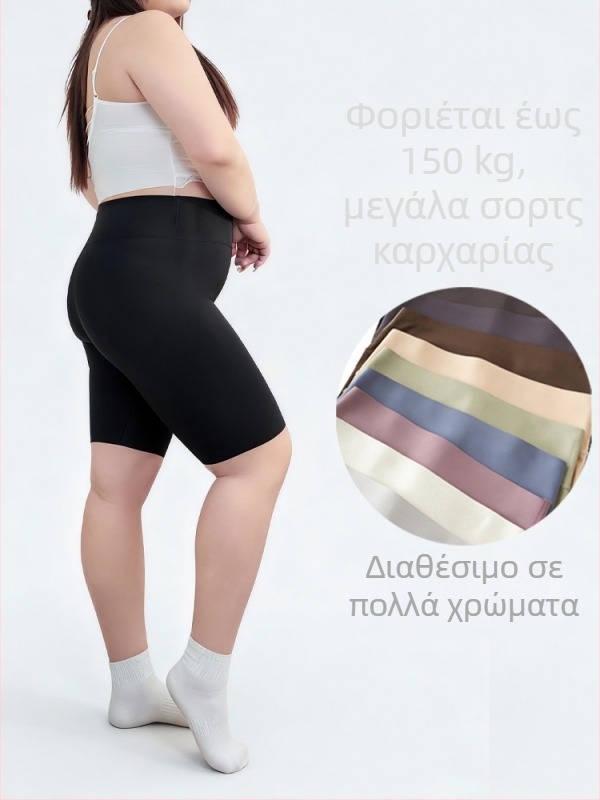 Γυναικείοι σορτς ποδηλασίας με ψηλή μέση, ανύψωση γλουτών, έλεγχο κοιλιάς, λεπτό νάιλον, στενή εφαρμογή, υψηλή ελαστικότητα