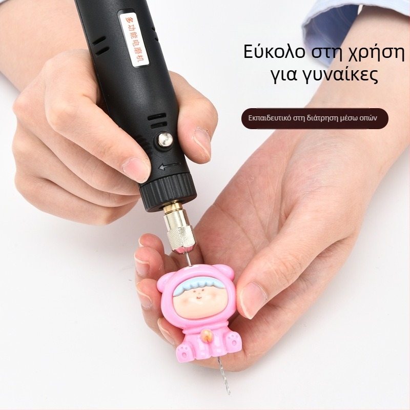 Μίνι ηλεκτρικό τρυπάνι 12V με αβίαστη ρύθμιση ταχύτητας, κινητήρας με καρβουνάκια, παροχή μέσω πρίζας, Universal τσοκ, χωρίς αντίστροφη περιστροφή