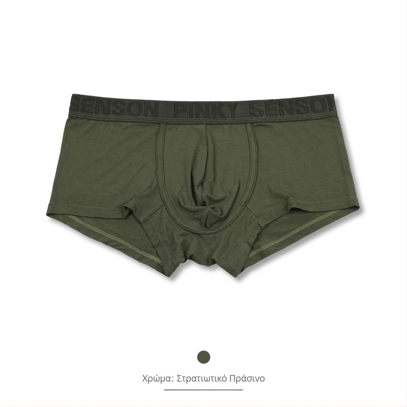 Ανδρικά μποξέρ από Modal, με χαμηλή μέση, χωρίς ραφές, διαπνέοντα, μορφοποιούν το σώμα