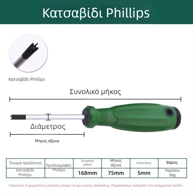 Ειδική κατσαβίδι με πολλές άκρες: U-σχήμη, εσωτερικός σταυρός, Y-σχήμη, plum blossom cross, τριγωνική • Cr-V ατσάλι • μη μονωμένη • 60 g