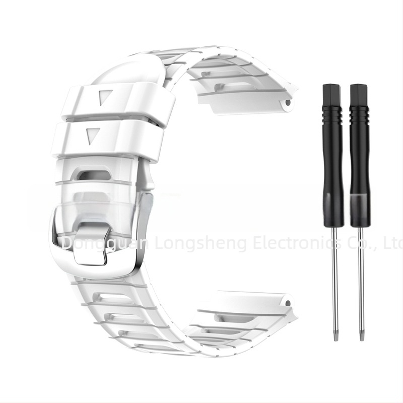 Σιλικονούχος εναλλακτικός ιμάντας Garmin Forerunner 920XT με μεταλλική αγκράφα — Μάρκα LONMGSHENG, Συμβατό με μοντέλο 30819717495, Βάρος 23 g