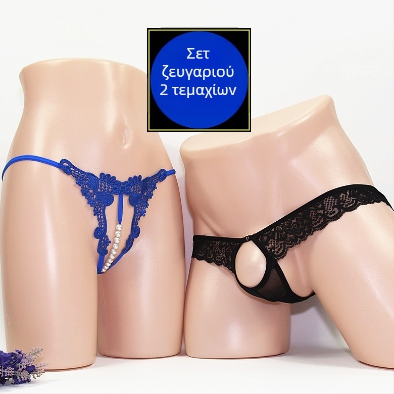Unisex mesh thong με ανοιχτό κάβαλο; βασικό ύφασμα: νάιλον 92%, επένδυση καβάλου ακρυλικό 8%