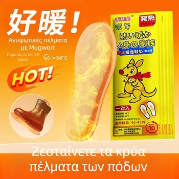 Θερμαινόμενες σόλες για παπούτσια, πλήρους μήκους, Unisex, για ενήλικες, υλικά: σκόνη σιδήρου, νερό, ενεργοποιημένος άνθρακας