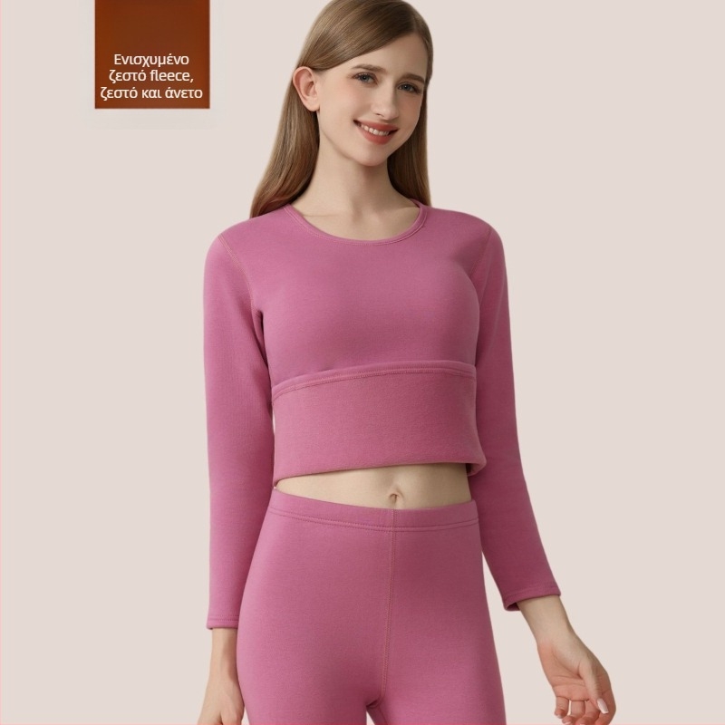 Σετ θερμικού εσωρούχου για ζευγάρι – από 95% βαμβάκι με φλις επένδυση, χοντρό πάνω και κάτω, 95% βαμβάκι, επένδυση πολυεστέρα 80%, βάρος υφάσματος 750 g/m2, extra παχύ (401–500 g/m2), κατάλληλο για νέους 18–40 ετών.