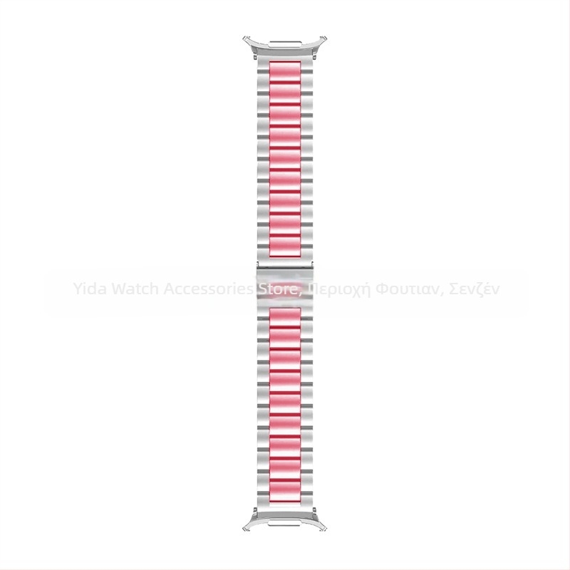 Λουρί από ανοξείδωτο ατσάλι για Samsung Galaxy Watch7 Ultra, αναδιπλούμενο κούμπωμα, στυλ επιχειρηματικό, βάρος 100 γρ