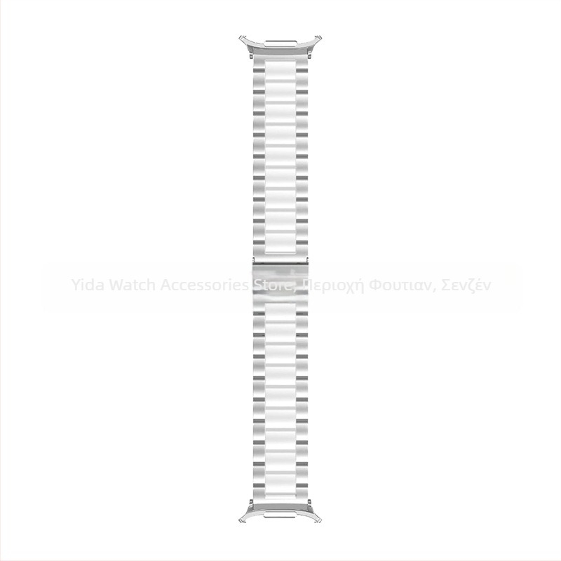 Λουρί από ανοξείδωτο ατσάλι για Samsung Galaxy Watch7 Ultra, αναδιπλούμενο κούμπωμα, στυλ επιχειρηματικό, βάρος 100 γρ