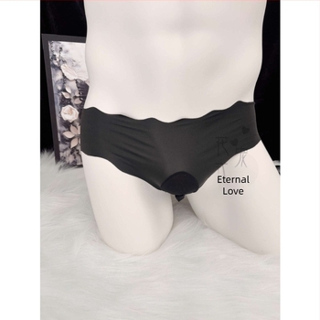 Unisex εσώρουχο από Ice Silk, σε ένα κομμάτι, με μπροστινή θήκη, χαμηλή μέση, Fancy Pampering