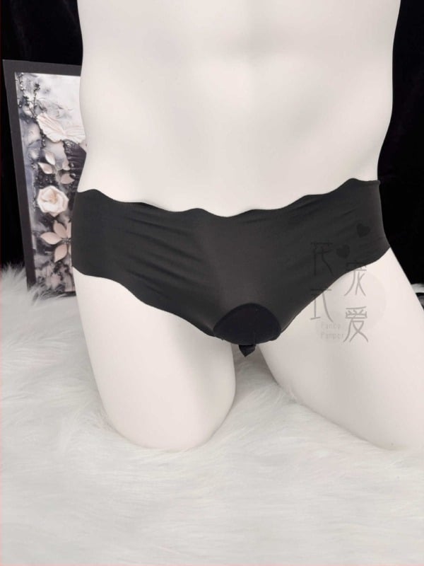 Unisex εσώρουχο από Ice Silk, σε ένα κομμάτι, με μπροστινή θήκη, χαμηλή μέση, Fancy Pampering