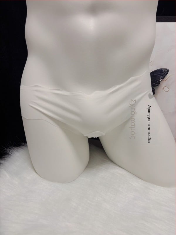 Unisex εσώρουχο από Ice Silk, σε ένα κομμάτι, με μπροστινή θήκη, χαμηλή μέση, Fancy Pampering