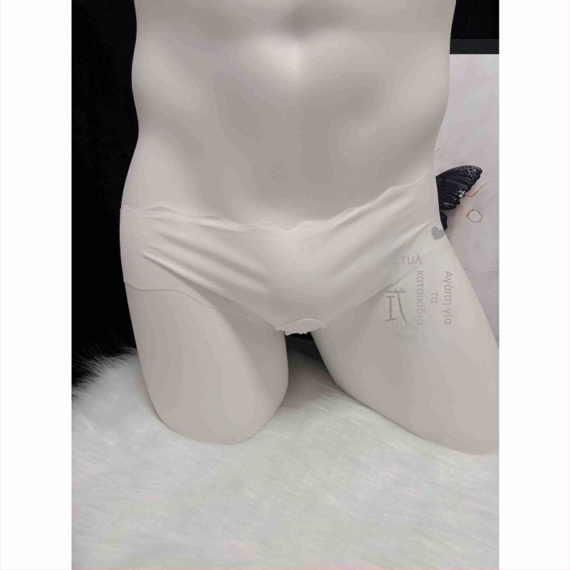 Unisex εσώρουχο από Ice Silk, σε ένα κομμάτι, με μπροστινή θήκη, χαμηλή μέση, Fancy Pampering