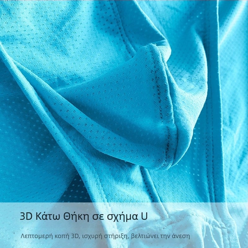 Ανδρικά μποξεράκια από νάιλον Ice Silk, μονόχρωμα, χαμηλή μέση, αναπνέον πλεκτό ύφασμα