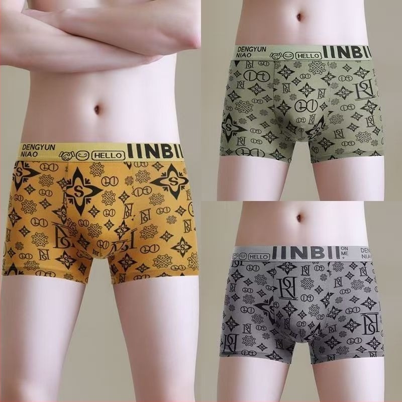 Ανδρικά μποξέρ εσώρουχα, αντιβακτηριακά και αναπνέοντα, 90–95% πολυεστέρας, υψηλή μέση, για όλες τις εποχές