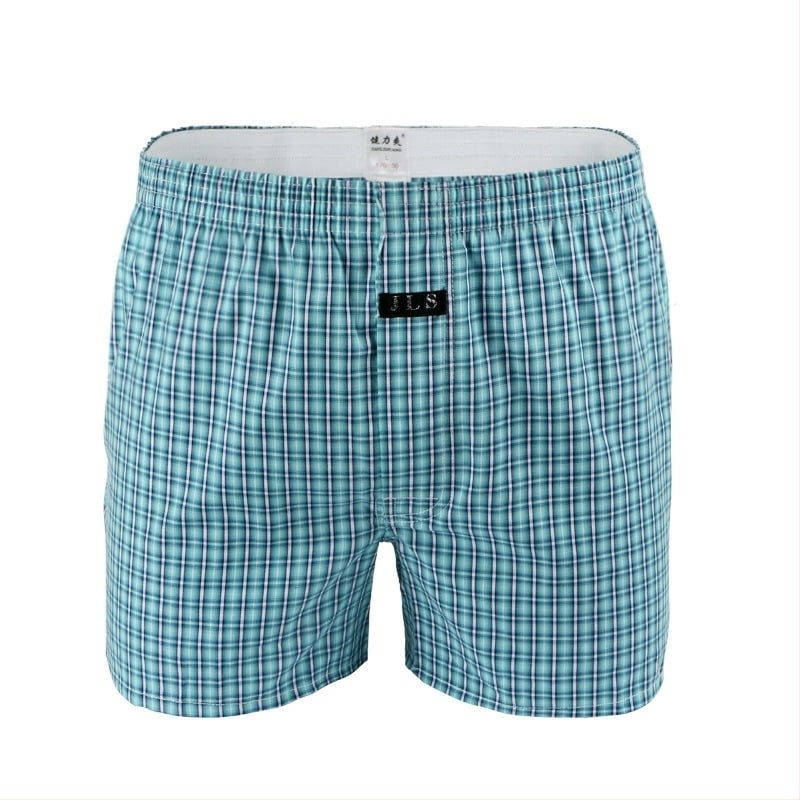 Ανδρικά βαμβακερά χαλαρά εσώρουχα — 100% βαμβάκι, ύφασμα 40 νημάτων, αναπνεύσιμα, μεσαία μέση, μονοκόμματη κατασκευή