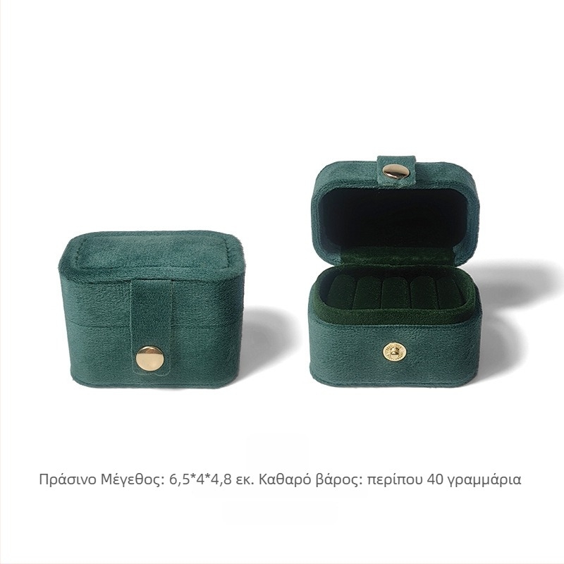 Κουτί αποθήκευσης κοσμημάτων για μικρά δαχτυλίδια και σκουλαρίκια – τετράγωνη μορφή, βελούρι ρυζιού, συσκευασία κουτιού, προέλευση Ντονγκουάν, Κίνα