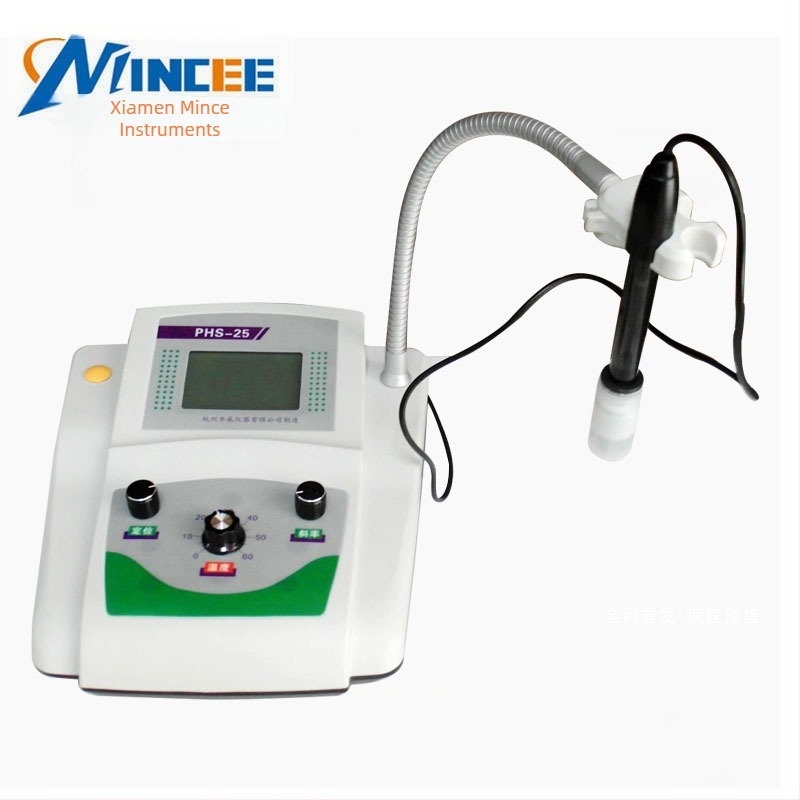 MINCEE PHS-3C φορητός μετρητής pH με μεγάλη LCD οθόνη, εύρος μέτρησης 0.00–14.00 pH, ακρίβεια ±0.01 pH, διόρθωση θερμοκρασίας 0–60 °C