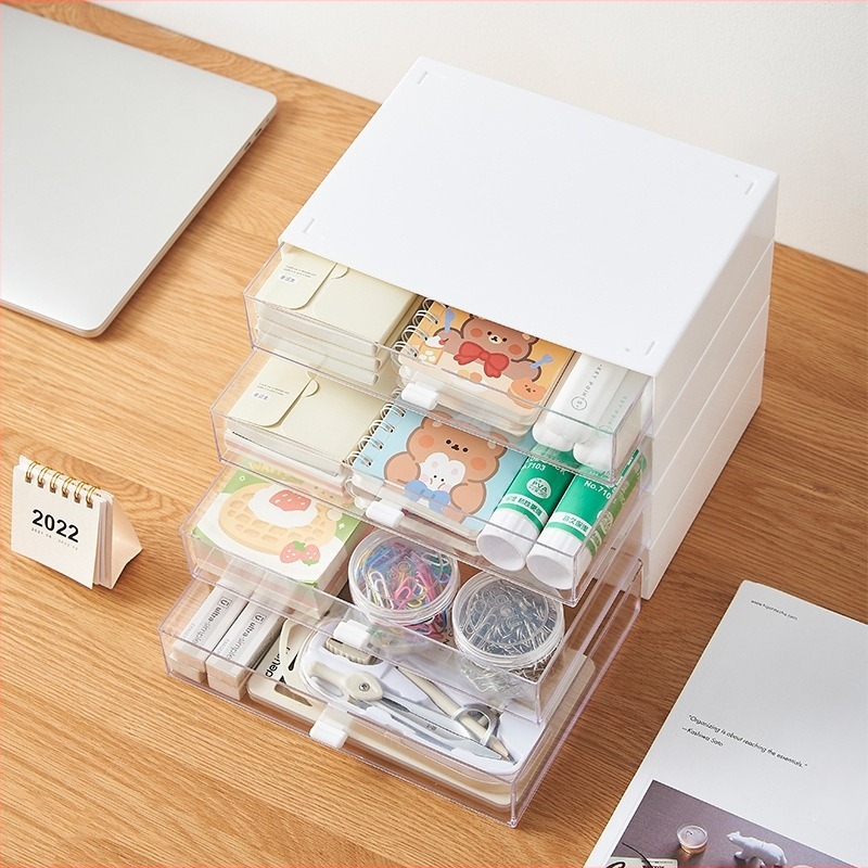 Κουτί αποθήκευσης επιτραπέζιο με πλέγμα, στοιβαζόμενο, χωρητικότητας 1 L, πλαστικό HIPS, μοντέλο 3048