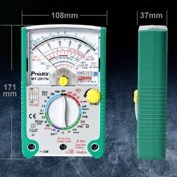 Αναλογικό πολύμετρο MT-2017N/MT-2019-C — υψηλή ακρίβεια, επαγγελματική χρήση, ISO 9001 πιστοποιημένο.