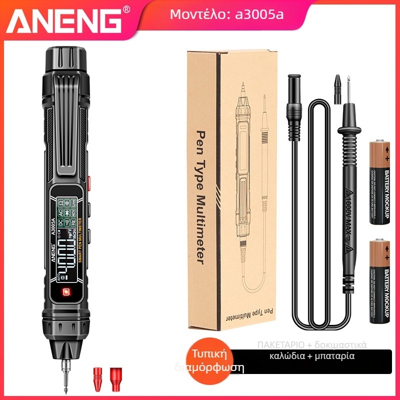 Ηλεκτρικό στυλό-μετρητής — ψηφιακός μετρητής τάσης, υψηλή ακρίβεια, πολυλειτουργικός, έλεγχος συνέχειας και επαγωγής