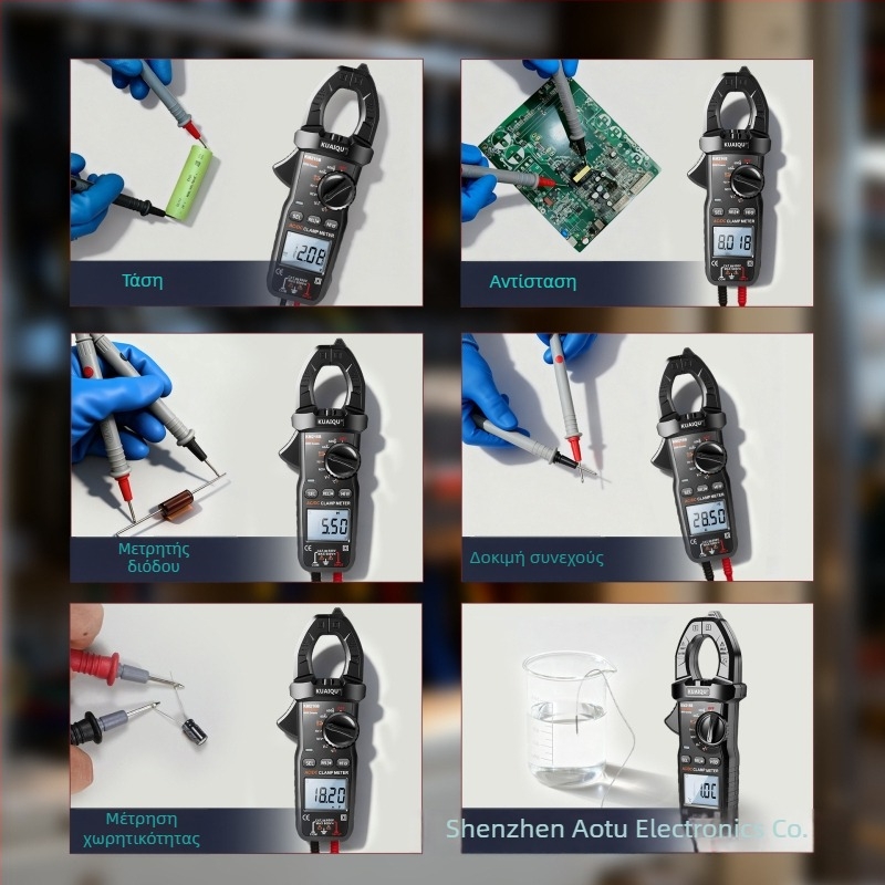 KUAIQU KM216B κλαμπ μετρητής, 600 V, μέτρηση DC/AC, 600 A