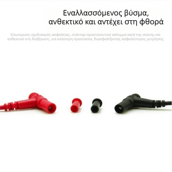 Δοκιμαστικό στυλό για πολυμετρητή – ονομαστική τάση 1000V, 10A/20A, χαλκός με μόνωση σιλικόνης, νικελωμένος ακροδέκτης ακρίβειας