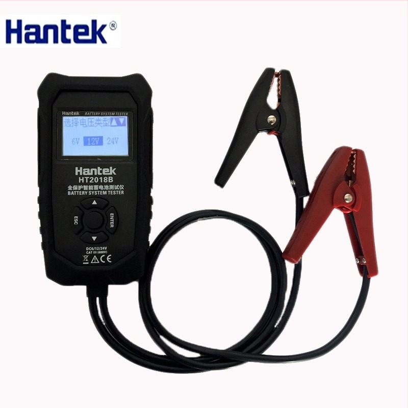 Hantai HT2018B δοκιμαστής μπαταριών — 12V μπαταρία, χωρητικότητα μπαταρίας, φόρτιση, αγωγιμότητα, εσωτερική αντίσταση