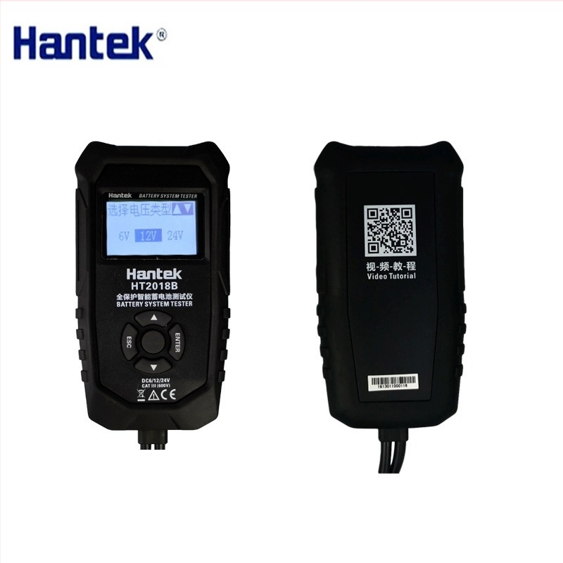 Hantai HT2018B δοκιμαστής μπαταριών — 12V μπαταρία, χωρητικότητα μπαταρίας, φόρτιση, αγωγιμότητα, εσωτερική αντίσταση