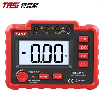 Μετρητής αντίστασης γείωσης TA8331A με μέτρηση τάσης γείωσης, υψηλής ακρίβειας ψηφιακή οθόνη, τροφοδοσία με μπαταρίες (8 x AA)