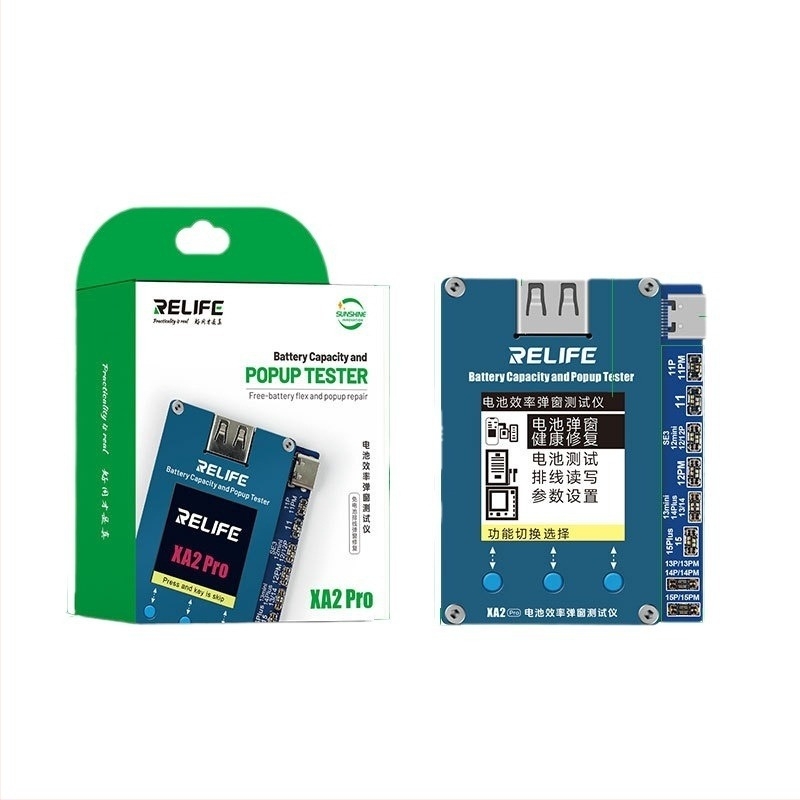 RELIFE XA2 Pro Μετρητής Υγείας Μπαταρίας, ψηφιακού τύπου, μοντέλο XA2 Pro μετρητής απόδοσης μπαταρίας με αναδυόμενο παράθυρο, βάρος 0,1