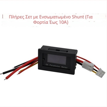 BY62 DC0-100V OLED Μετρητής συνεχούς τάσης και ρεύματος, μετρητής ισχύος, θερμοκρασίας και χωρητικότητας μπαταρίας