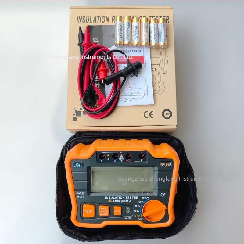 HDT20A Μετρητής Αντίστασης Μόνωσης 1000V Με Ψηφιακή Οθόνη