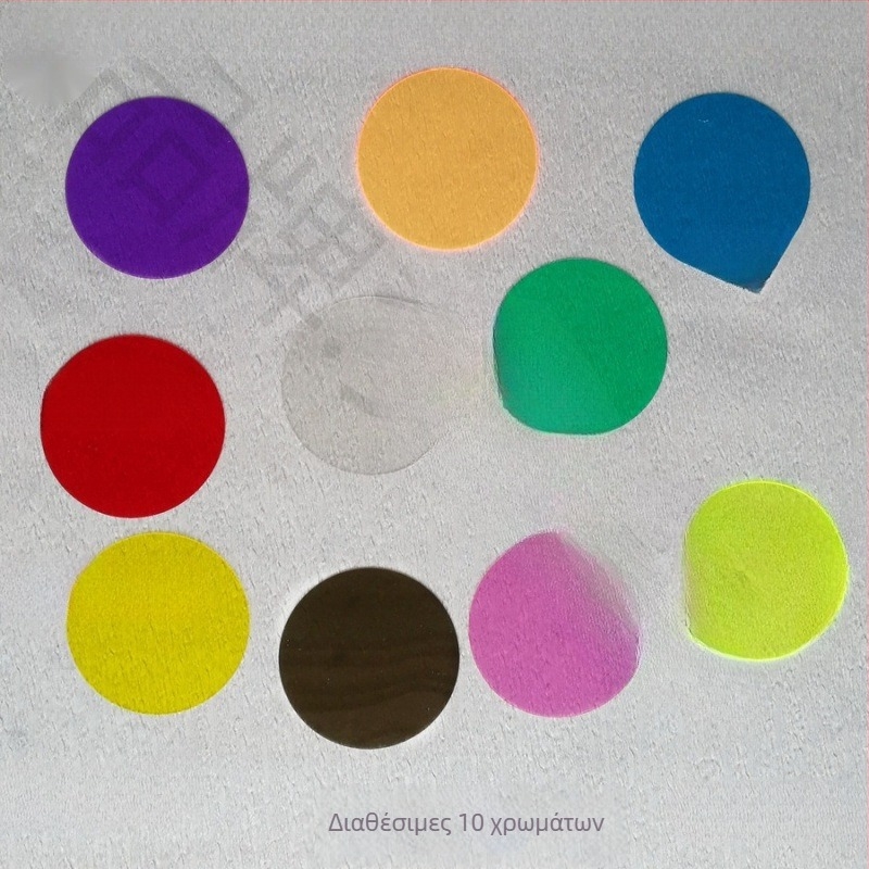 Κύκλικό διαφανές φύλλο PVC για εκπαίδευση χρωμάτων και σύγκριση χρωμάτων – υλικό DIY