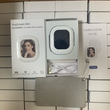 Selfie καθρέφτης για κινητό τηλέφωνο με μαγνητική οπίσθια στήριξη (T3) – Συμβατό με iPhone; Υλικό ABS; Βάρος 50 g; Μέγιστο φορτίο κάτω από 2 kg