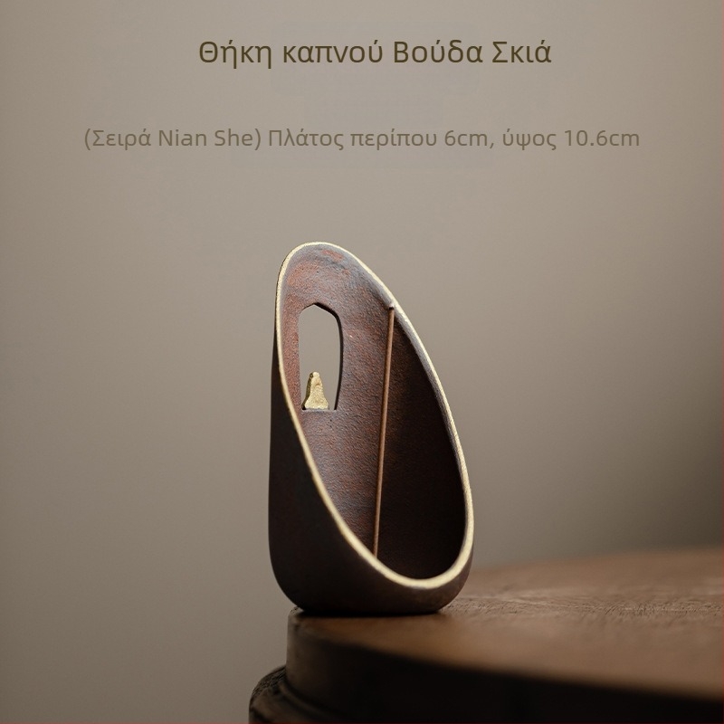 Κεραμικός δέκτης λιβανιού για ράβδους, κινεζικού στυλ, μάρκα Conley Ceramics, προέλευση Dehua, κατασκευή ημι-χειροποίητη και ημι-μηχανική