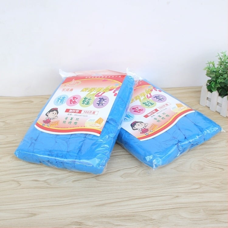 Προστατευτικά παπουτσιών μίας χρήσης από πλαστικό, αδιάβροχα και ανθεκτικά στη σκόνη, παχύτερα, 100 τεμάχια