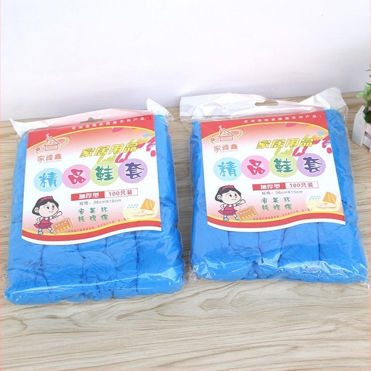 Προστατευτικά παπουτσιών μίας χρήσης από πλαστικό, αδιάβροχα και ανθεκτικά στη σκόνη, παχύτερα, 100 τεμάχια