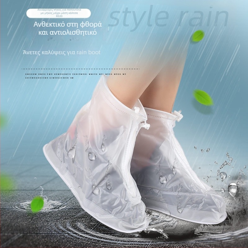Αδιάβροχα unisex PVC μποτάκια βροχής, ανθεκτικά στη φθορά και αντιολισθητικά, με παχύτερη σόλα για εξωτερική χρήση