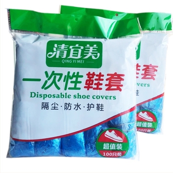 Κάλυμμα παπουτσιών μίας χρήσης από PE – αδιάβροχα και ανθεκτικά στη σκόνη, πάχος 1.2–1.8, 100 τεμάχια