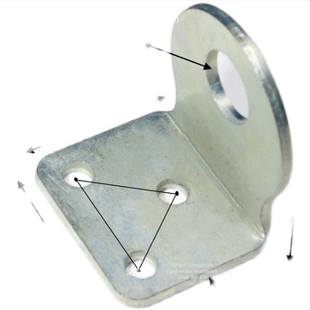 Θωρακισμένο γωνιακό κούμπωμα κλειδώματος, γαλβανισμένο για βιομηχανικές πόρτες και κουτιά