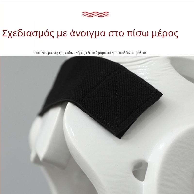 Κράνος Καράτε με προσωπίδα προστασίας προσώπου για αγώνες και προπονήσεις — σώμα από πολυεστερική ίνα