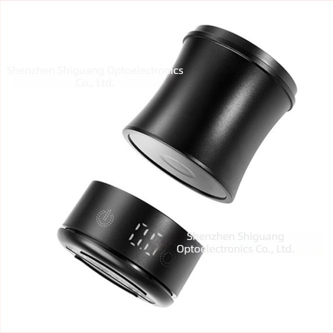 Φορητό ηλεκτρονικό ζύγι καφέ με ενσωματωμένο κάδο για κόκκους και πολυλειτουργικό κύπελλο άλεσης, μοντέλο C323, χωρητικότητα 500 g, τροφοδοσία με επαναφορτιζόμενη μπαταρία