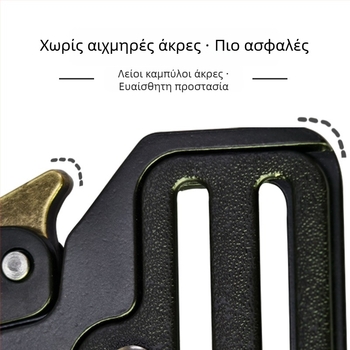 Ρυθμιζόμενη μεταλλική αγκράφα Κόμπρα για σακίδιο - Τακτικό εξωτερικό, Κράμα Ψευδάργυρου, Αδιάβροχη, Ανθεκτική στη φθορά, Αφαιρούμενο Κούμπωμα