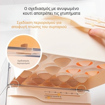 Κουτί αποθήκευσης αυγών Story of Home, με πλέγμα, 18L χωρητικότητα, PET 100% νέο υλικό, μοντέλο SS-9188