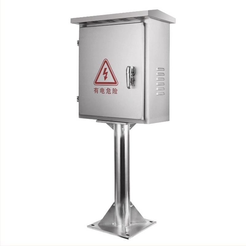 Εξωτερική θήκη διανομής από ανοξείδωτο χάλυβα, αδιάβροχη, 1 κύκλωμα, 2 σειρές διακοπτών, 63 A ονομαστικό ρεύμα, πάχος πλάκας 1.0 mm