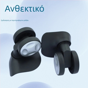 Hongri ροδάκια αποσκευών - PVC, διπλής σειράς τροχοί, μονόχρωμο σχέδιο, άνοιξη 2024