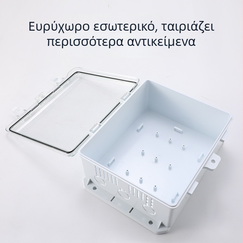 Πλαστικό αδιάβροχο κουτί διανομής, περίβλημα από ABS, τοποθέτηση στον τοίχο, διαστάσεις 180×250×100 mm, σειρά Zhouxing