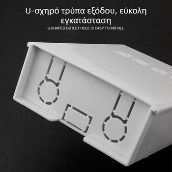 Πλαστικό αδιάβροχο κουτί χαμηλής τάσης, τοίχο-εγκατάσταση, με μηχανισμό ανάσυρσης