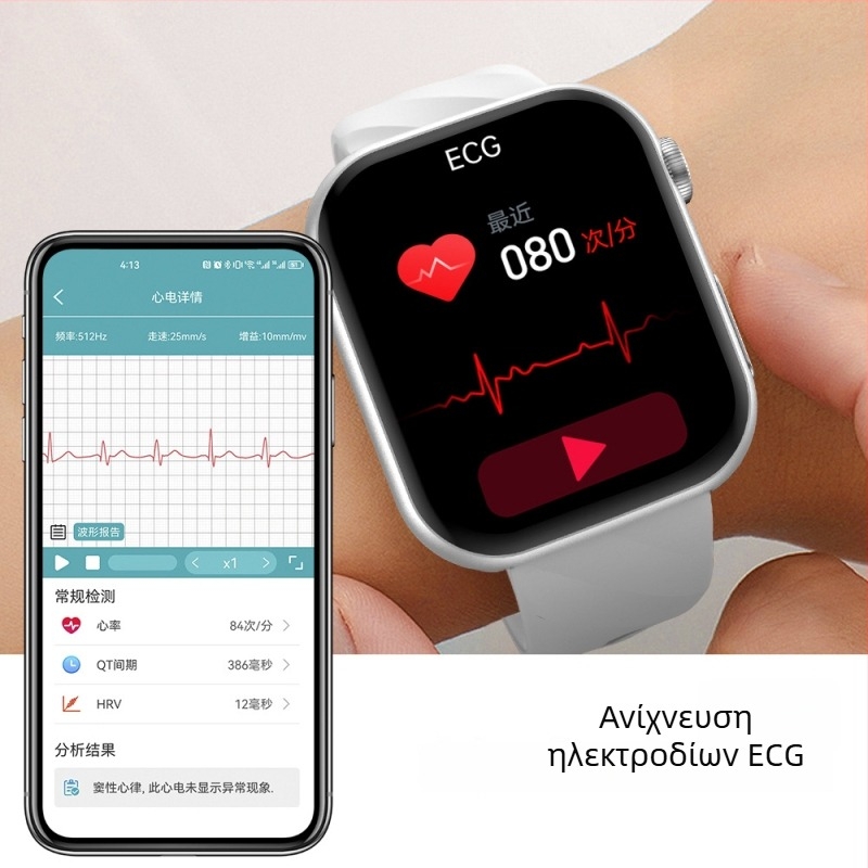 MT500 Smartwatch με ΗΚΓ, οθόνη AMOLED, offline πληρωμές, κλήσεις Bluetooth, NFC