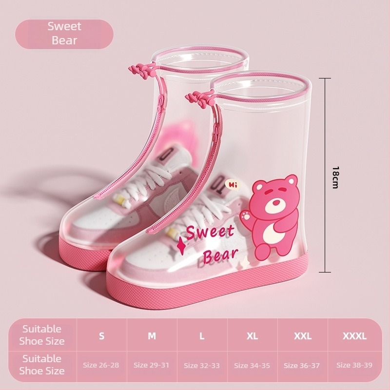 Παιδικό αδιάβροχο κάλυμμα παπουτσιών, αντιολισθητικό, καρτούν στυλ, PVC υλικό