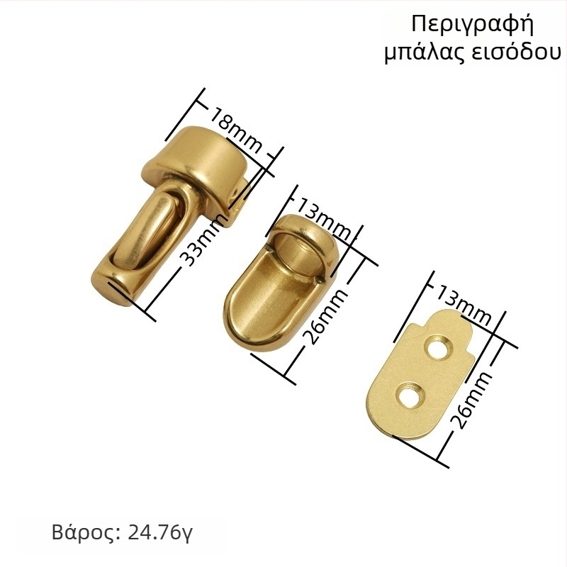 Ορείχαλκινο hardware για τσάντες, insert lock, μοντέλο New lock, σειρά Lock
